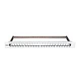 Schrack 24 keystone,neosazený,1U,19" patchpanel pro max., RAL 7035