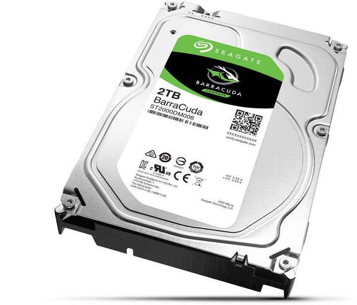 Seagate BarraCuda 3,5" - 2TB/5400rpm/SATA-III/256MB