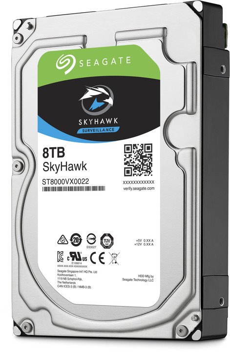 Seagate HDD SkyHawk 3.5" 8TB - 5400rpm/SATA-III/256MB + RV senzor