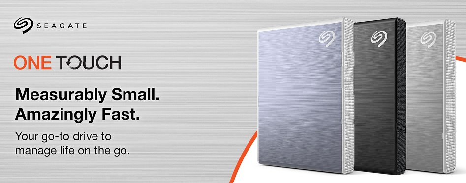 Seagate ® One Touch SSD 1000GB USB-C - Modrý