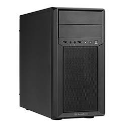 SilverStone FARA 313, kompaktní Micro-ATX skříň, 2x USB 3.0, GPU až 354mm, ocel, černá