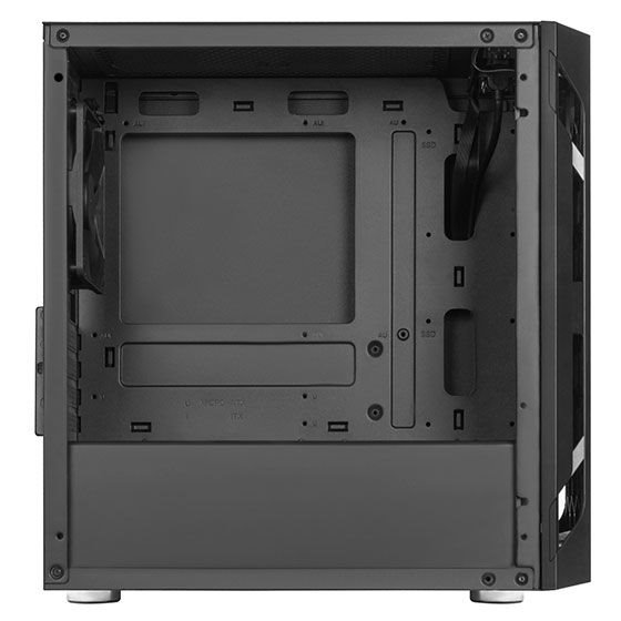 SilverStone FARA H1MB-G, Micro-ATX skříň, Honeycomb vzor, tvrzené sklo, černá