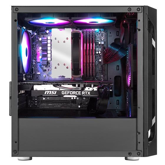 SilverStone FARA H1MB-G, Micro-ATX skříň, Honeycomb vzor, tvrzené sklo, černá