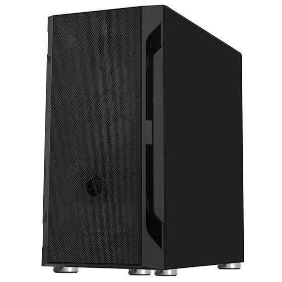 SilverStone FARA H1MB, Micro-ATX skříň, Honeycomb vzor, ocel, černá