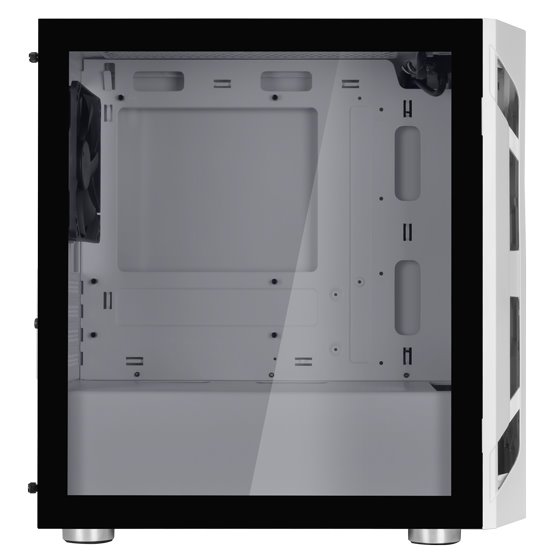 SilverStone FARA H1MW-G, Micro-ATX skříň, Honeycomb vzor, tvrzené sklo, bílá