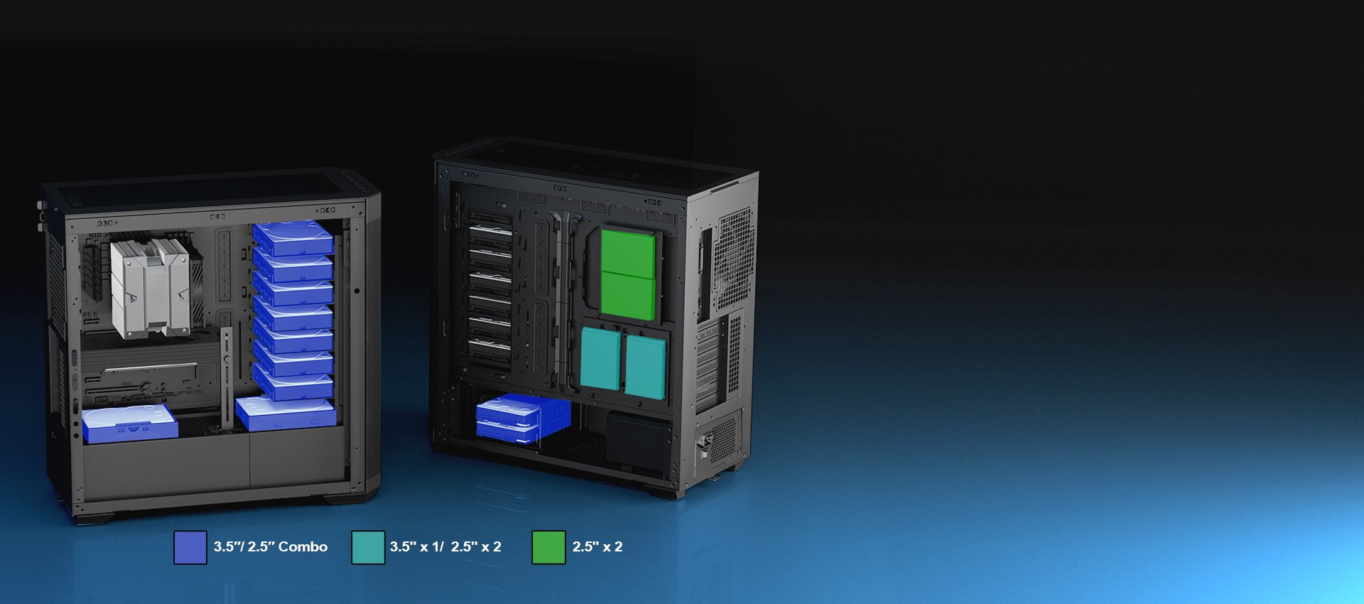 SilverStone SETA H2, Full Tower skříň, až E-ATX/SSI-EEB, podpora až 12x 3,5"/15x 2,5" disků, ocel, černá