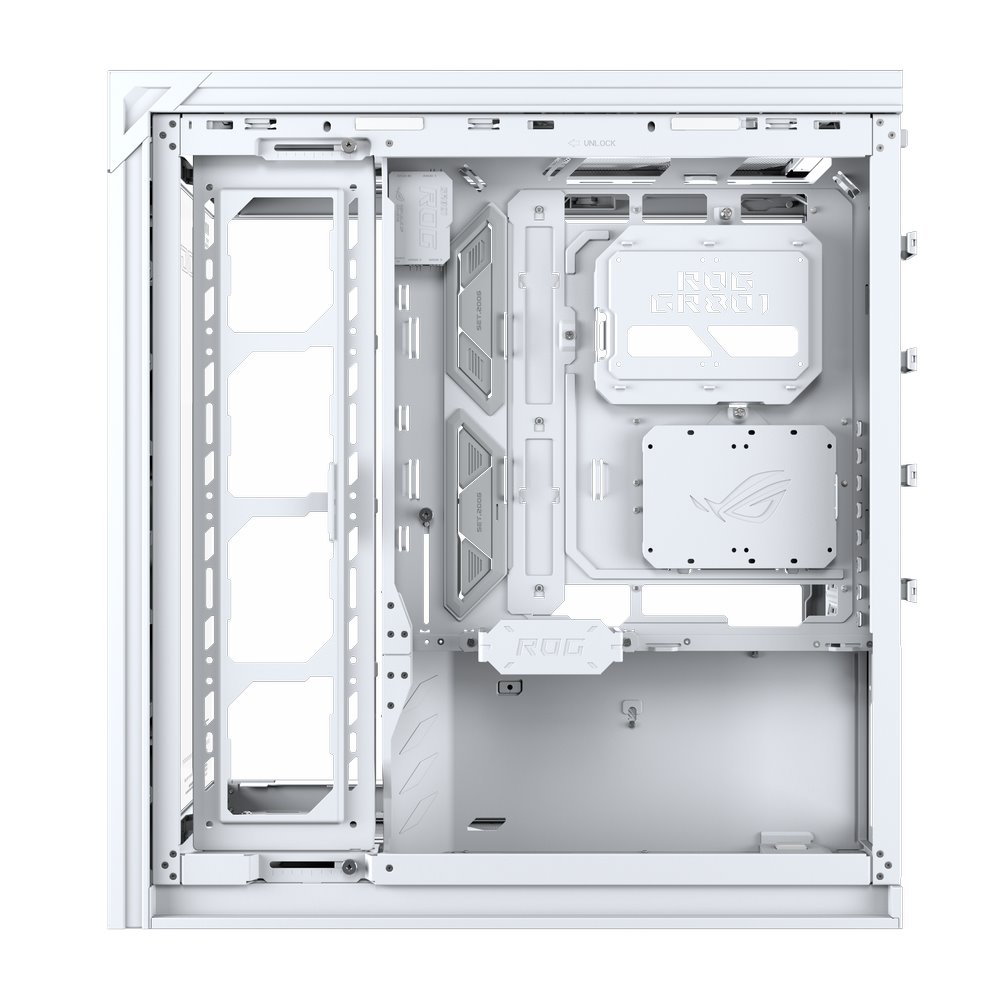 Skříň ASUS ROG Cronox ARGB White Edition, TG Curve