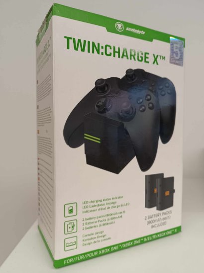 SnakeByte nabíječka Twin: Charge X pro Xbox One černá - ROZBALENÉ PLNĚ FUNKČNÍ)