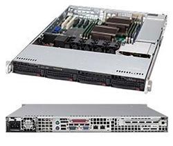 SUPERMICRO 1U chassis 4x 3,5" HS SAS3/SATA, 600W (80PLUS Platinum)