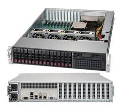 SUPERMICRO 2U chassis 16x 2,5" HS SAS/SATA (4x 8643), 1x 5,25", 2x1000W (80+Titanium)