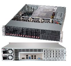 SUPERMICRO 2U chassis 16x 2,5 HS SAS3/SATA (8NVMe), 2x1200W (80PLUS Titaninum)