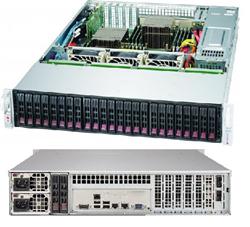 SUPERMICRO 2U chassis 24x 2,5"HS (20x SAS/SATA (Expander) +4x SAS/SATA/NVMe), 2x1200W (80PLUS titanium)