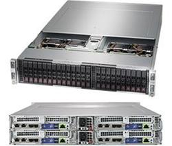 SUPERMICRO 2U TWIN2 server 4x(2x LGA3647),iC621, 24x DDR4 ECC R, 6x SATA 2,5", SIOM),2x 2200W, IPMI