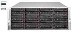 SUPERMICRO 4U chassis 24x 3,5" HS SAS/SATA (singel expanSAS3/12Gb - 8643)+2x2,5" volitelný ,2x1200W (80PLUS Titanium)