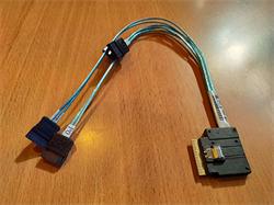 SUPERMICRO Internal Slimline SAS x8 (LA) to SATA x4, 16/26CM,32AWG