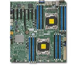 SUPERMICRO MB 2xLGA2011-3, iC612 16x DDR4 ECC R,10xSATA3 (PCI-E 3.0/2,4,1(x16,x8,x4),2x 10GbE LAN,IPMI