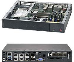 SUPERMICRO Micro 1U mini ITX chassis 2x 2,5" int. HDD, bez zdroje