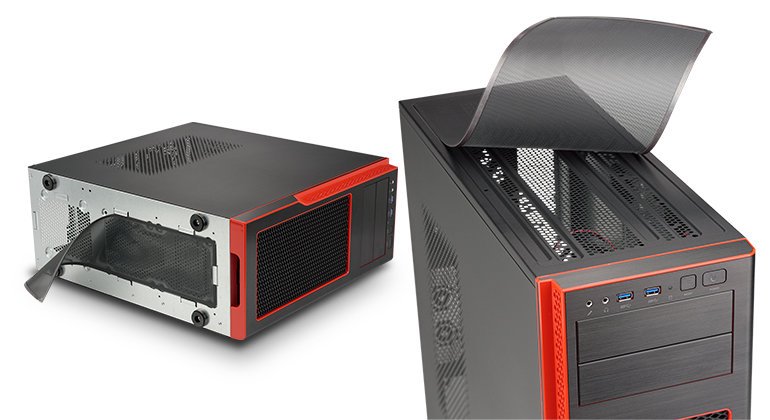 SUPERMICRO Mid-Tower 6x 3,5" + 4x 2,5" int. HDD, 2x 5,25", bez zdroje