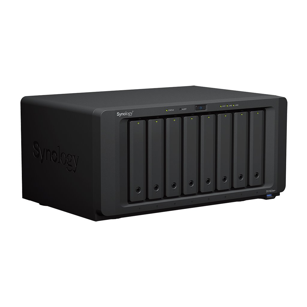 Synology DiskStation DS1823xs+, 6-bay NAS, CPU QC Ryzen V1780 64bit, RAM 8GB, 3x USB 3.2, 2x eSATA,2/1x 1/10GLAN,2x NVMe