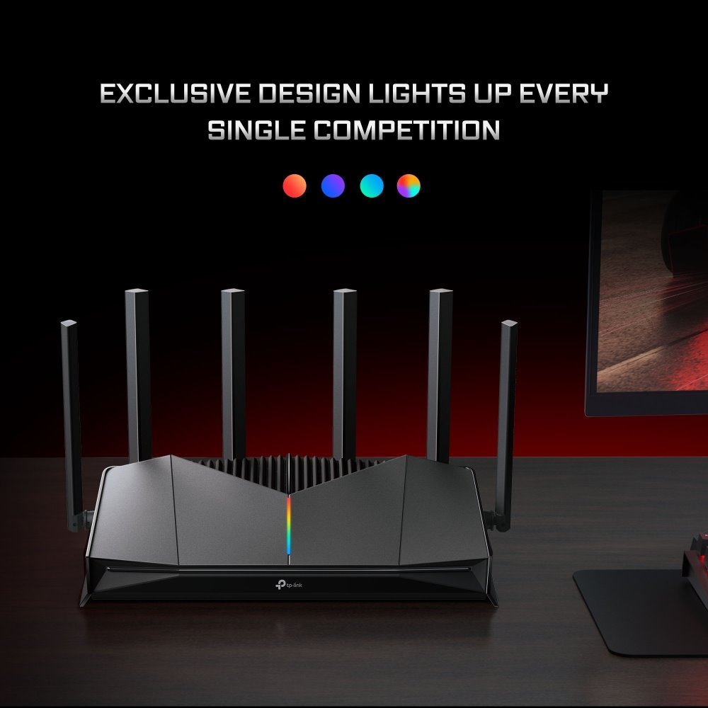 TP-link Archer GE400 Dual-Band Wi-Fi 7 Gaming Router BE6500, 6 ext., 2x2.5G, 3x1G, 1×USB-A 3.0