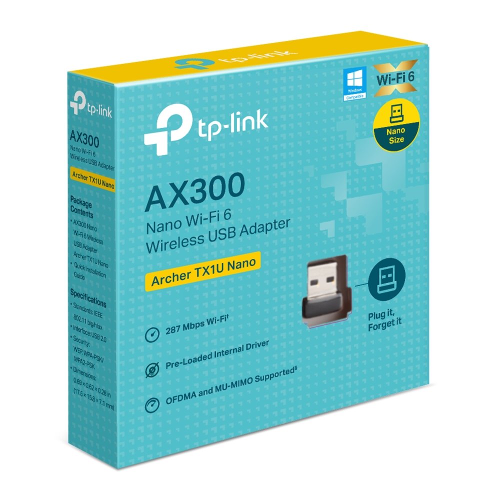 TP-link Archer TX1U Nano bezdrátový USB adaptér, Wi-Fi 6