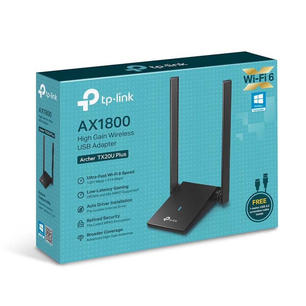 TP-Link Archer TX20U Plus USB Wi-Fi 6 adaptér