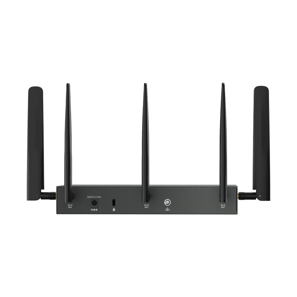 TP-link ER706WP-4G Omada 4G+ Cat6 AX3000 Gigabit Wi-Fi VPN Router 1SFP WAN/LAN, 1G WAN, 4G WAN/LAN (4x PoE+ 45W), 2x Nan