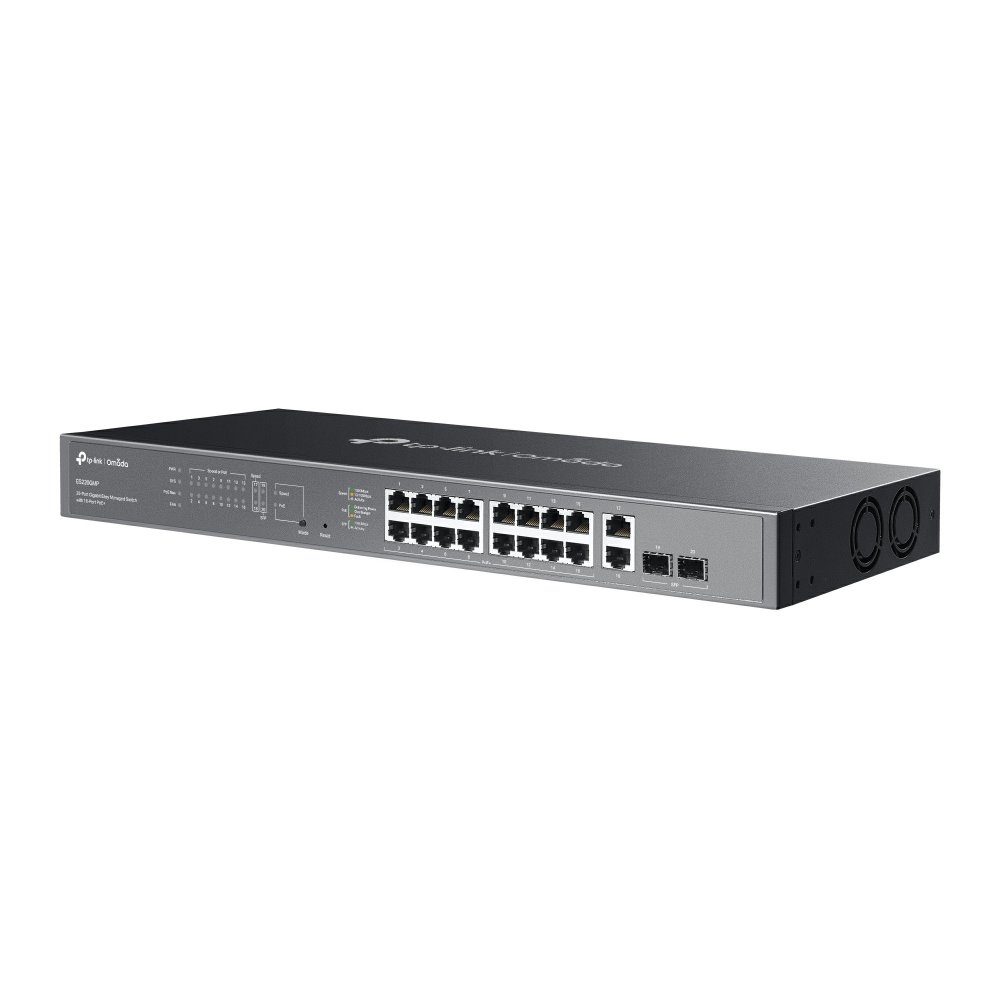 TP-link ES220GMP Switch 20G, 16x PoE+ (250W), 2SFP, Easy Managed, Rack