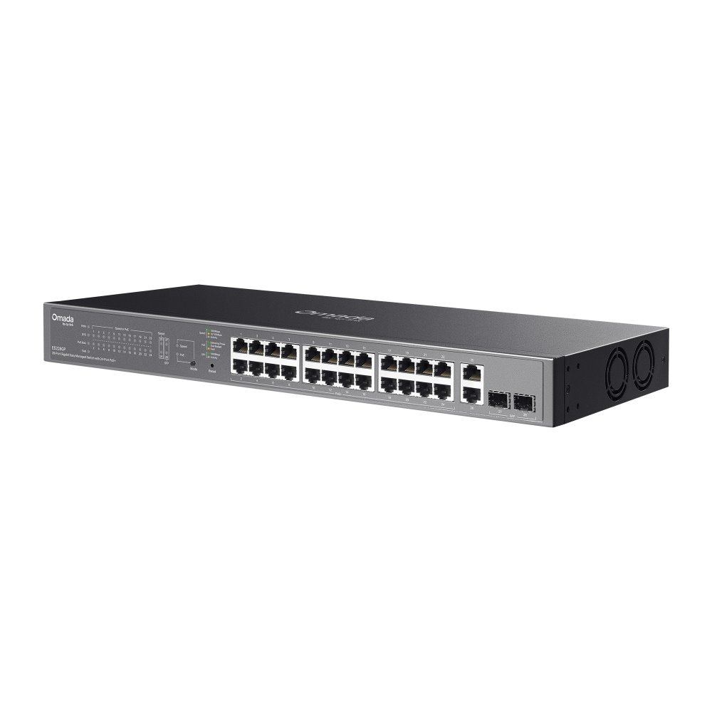 TP-link ES228GP Switch 28G, 24x PoE+ (250W), 4SFP, Easy Managed, Rack