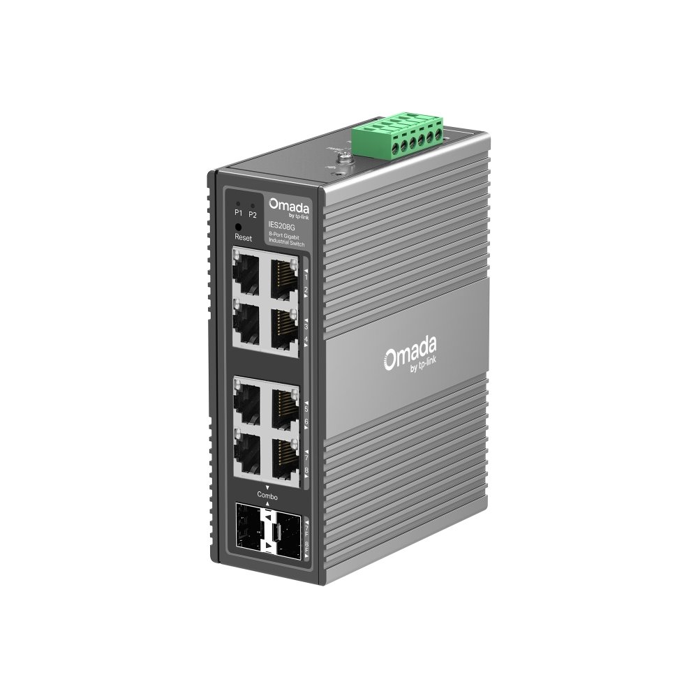 TP-link IES208G Switch Industrial 8G, IP30, DIN-Rail