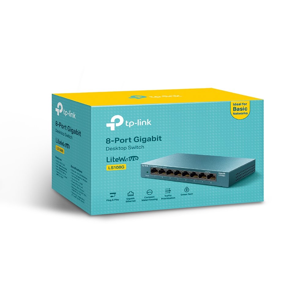 TP-link LS108G Switch 8G, kovový, Desktop