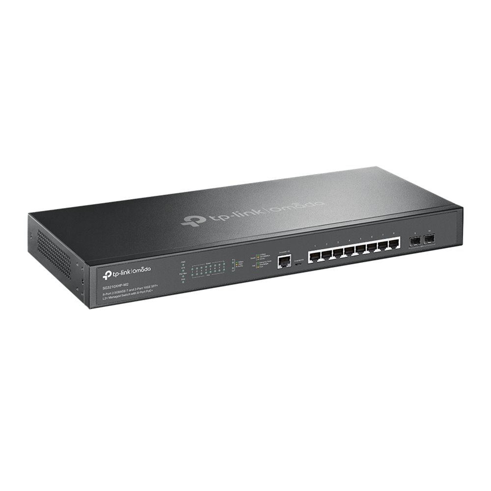 TP-link SG3210XHP-M2 Switch Omada 8x 2.5G PoE+, 2SFP+, 240W PoE, L2+ Managed, Rack