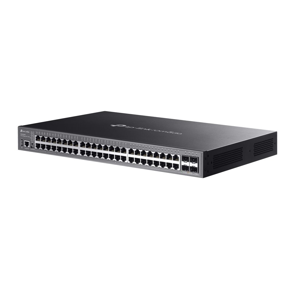TP-link SG5452XMPP Switch Omada 48G PoE++, 4SFP+, 1600W PoE, L2+ Managed, SDN, Rack