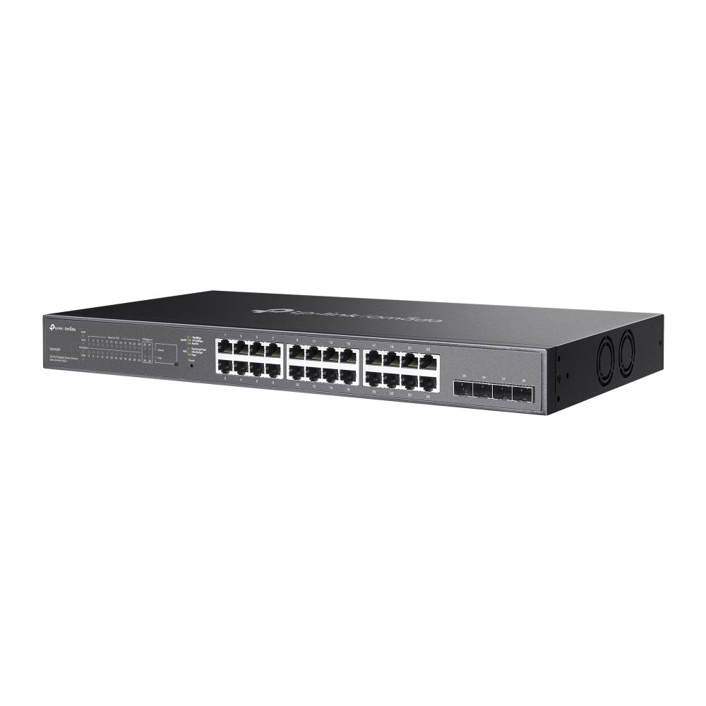 TP-link SL2428P Switch 24x 10/100 PoE+, 4G, 2 Combo SFP, 250W PoE, L2 Managed, Rack