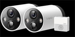 TP-LINK Smart Wire-Free Security Camera, 2 Camera SystemSPEC: 2 × Tapo C420, 1 × Tapo H200, 2K+(2560x1440), 2.4 GHz, 5