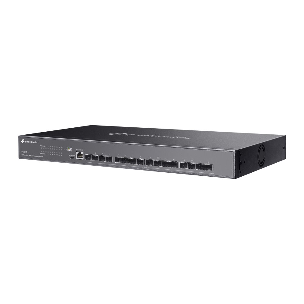 TP-link SX3016F Switch Omada 16SFP+, L2+ Managed, SDN, Static Routing, Rack