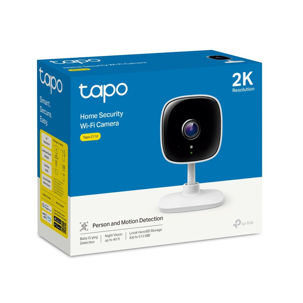 TP-link Tapo C110 Domácí bezpečnostní Wi-Fi kamera, 3Mpx