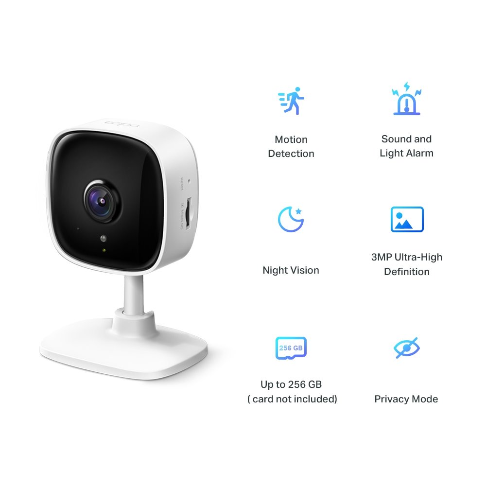 TP-link Tapo C110 Domácí bezpečnostní Wi-Fi kamera, 3Mpx