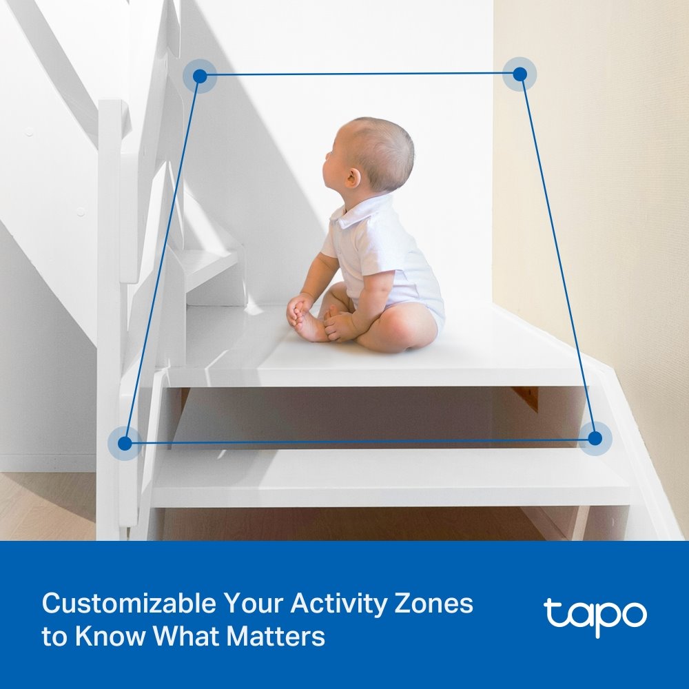 TP-link Tapo C206 Domácí bezpečnostní Wi-Fi kamera s naklápěním, 2Mpx