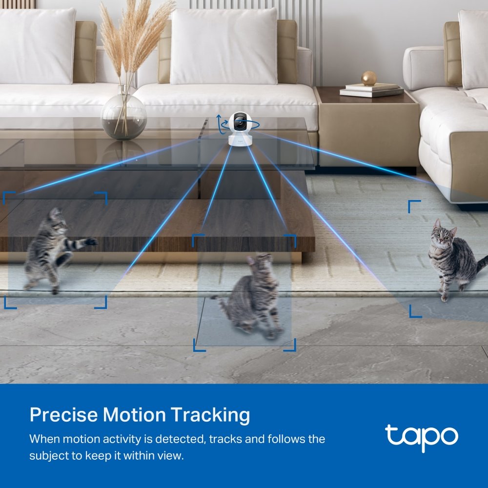 TP-link Tapo C222 Domácí bezpečnostní Wi-Fi kamera s naklápěním, 4Mpx