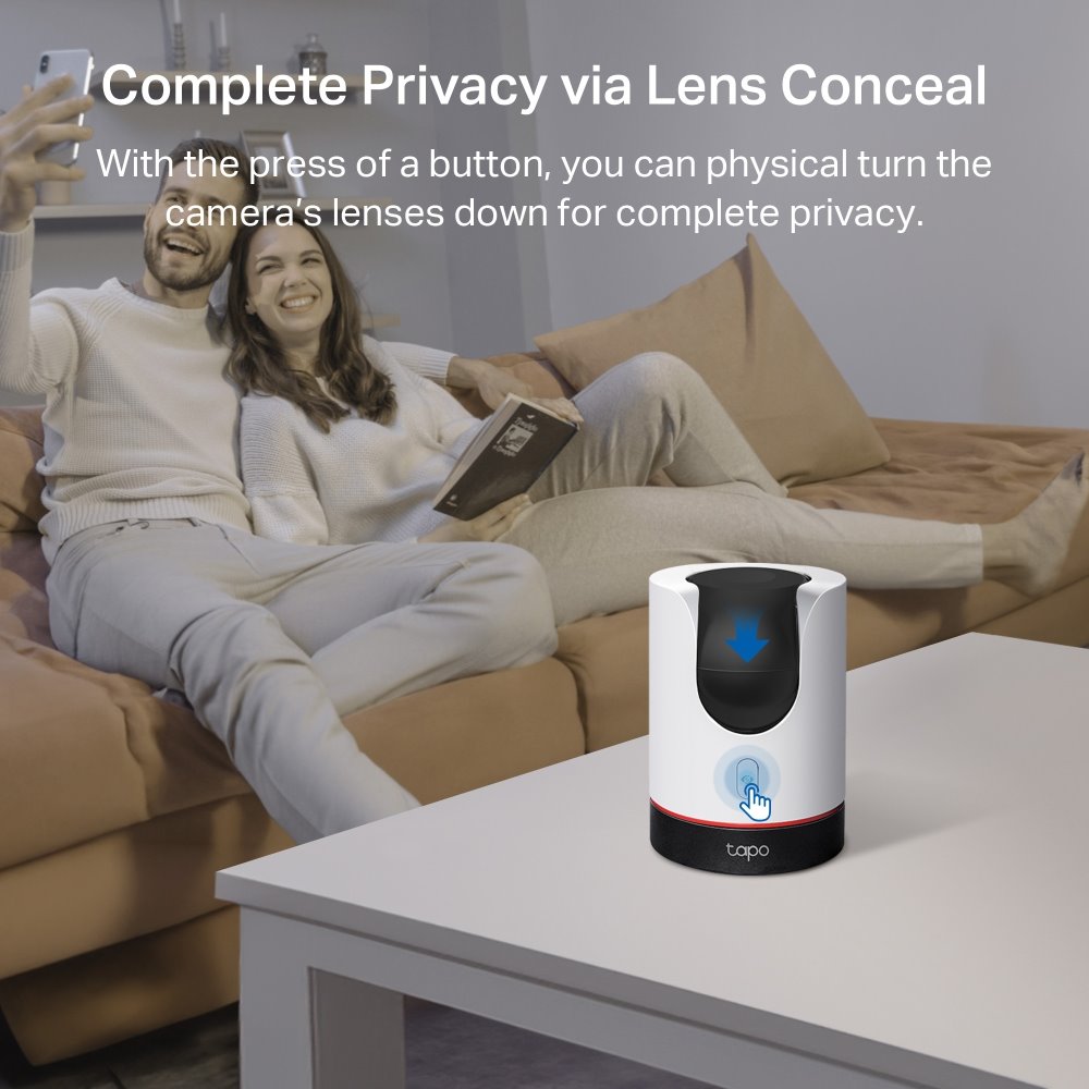 TP-link Tapo C225 Domácí bezpečnostní Wi-Fi kamera s naklápěním, 4Mpx
