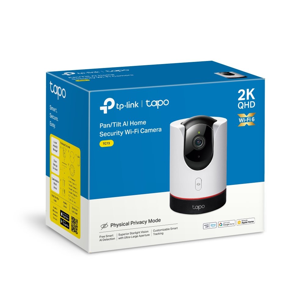 TP-link Tapo C225 Domácí bezpečnostní Wi-Fi kamera s naklápěním, 4Mpx