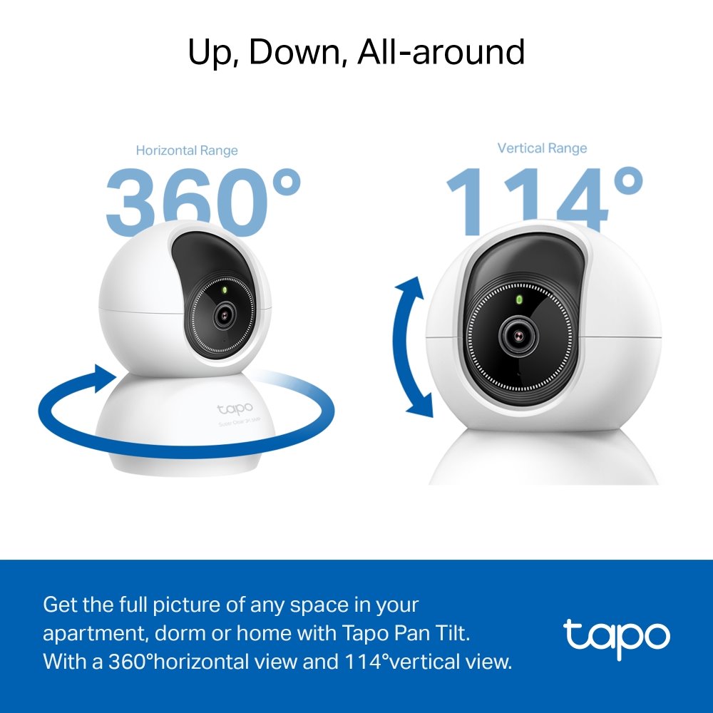 TP-link Tapo C230 Domácí bezpečnostní Wi-Fi kamera s naklápěním, 5Mpx