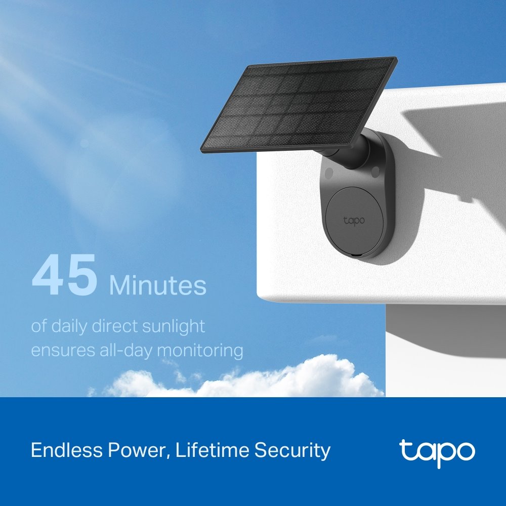 TP-link Tapo C411 KIT Chytrá bezdrátová bezpečnostní kamera + solární panel, 3Mpx