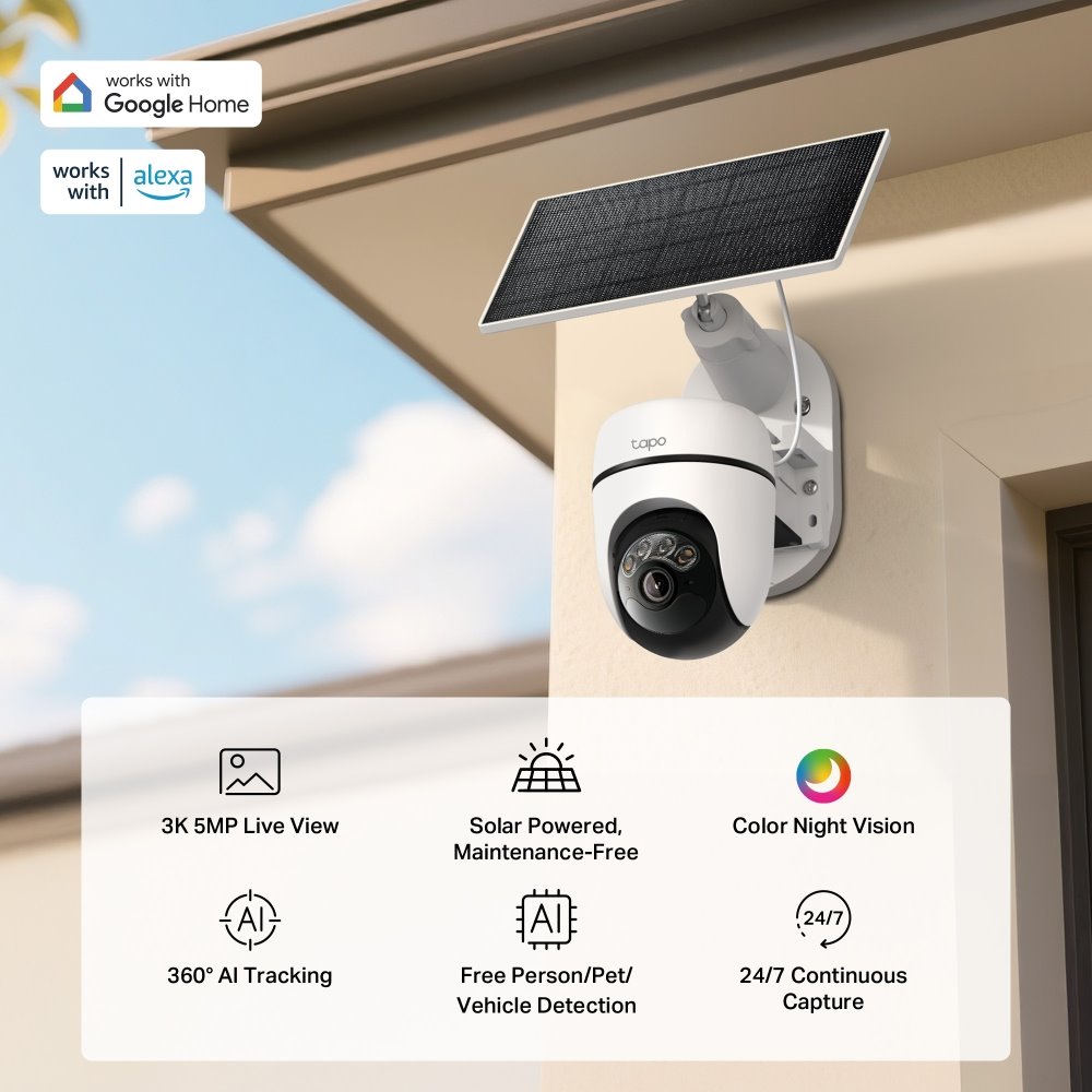 TP-link Tapo C630 KIT Chytrá bezdrátová bezpečnostní kamera + solární panel, 5Mpx