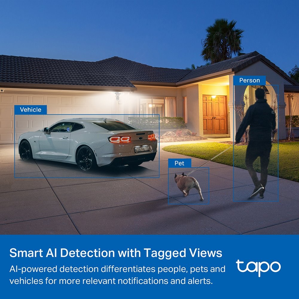 TP-link Tapo C720 Chytrá Wi-Fi kamera s reflektory, 4Mpx