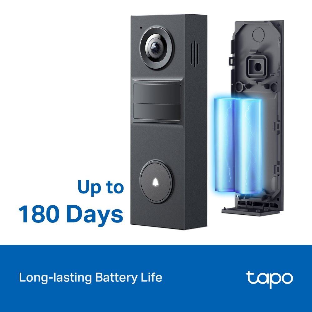 TP-link Tapo D205 Video zvonek mini, 2K, 3MP, 5200mAh