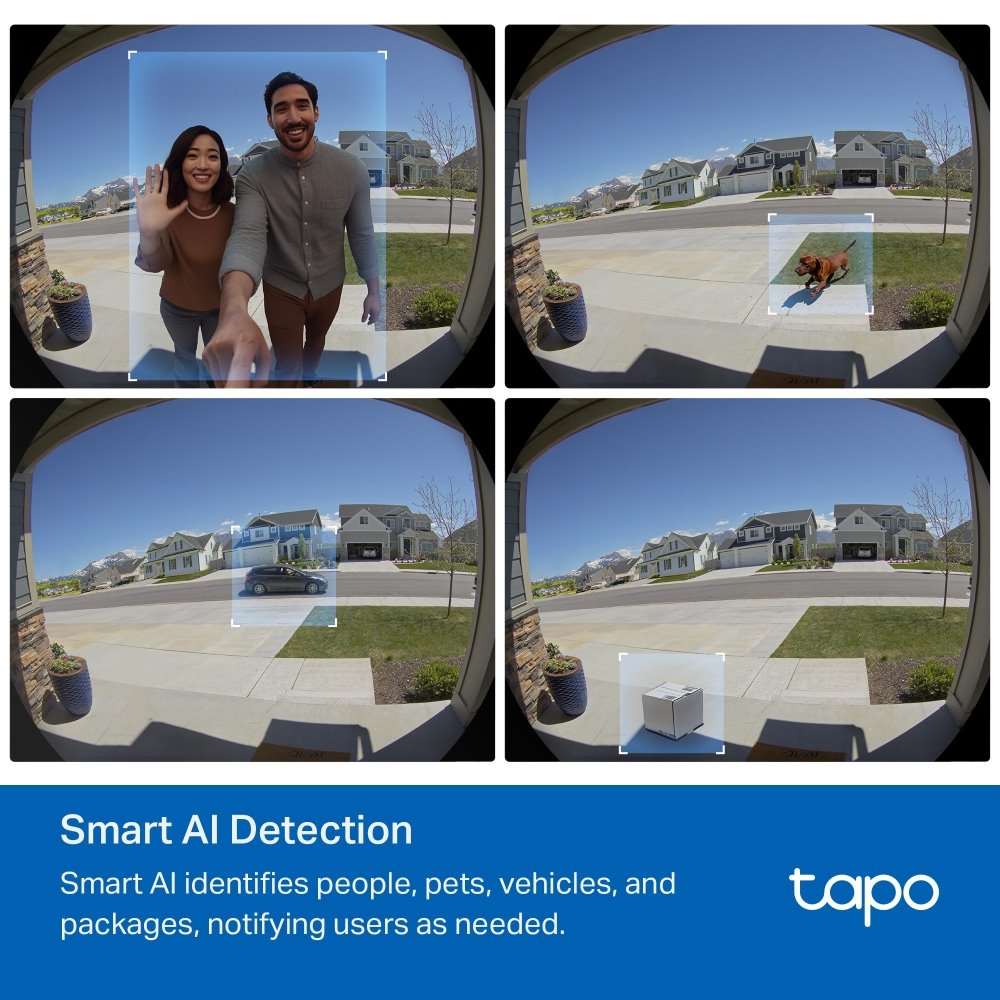 TP-link Tapo D235 Video zvonek, 2K, 5MP, 10000mAh