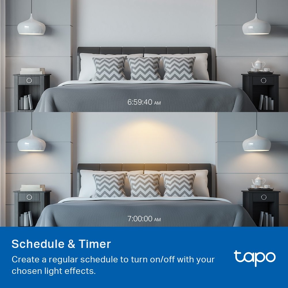 TP-link Tapo L430P Chytrá Wi-Fi LED žárovka, barevná, 2500-6500K, E14