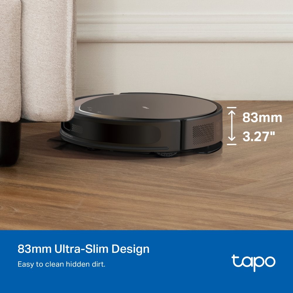 TP-link Tapo RV20 Max robotický vysavač a mop, 5300Pa, MagSlim LiDAR, ultra tenký profil 8,3 cm